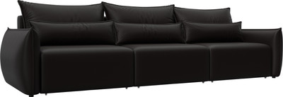 Диван Лига Диванов Лига-051 НПБ Лонг / 129883 (экокожа Grifon 12 коричневый) -