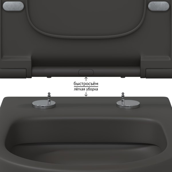 Сиденье для унитаза Berges Ego XL Slim SO / 012020