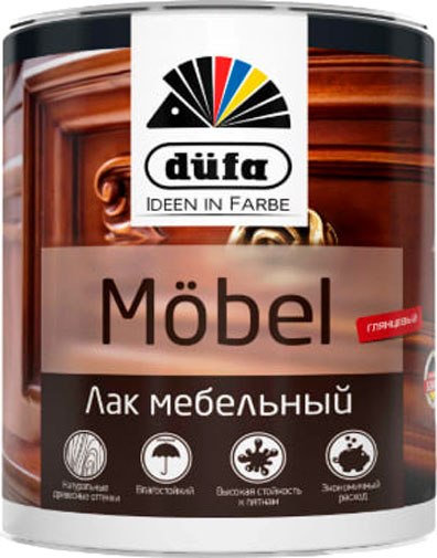 Лак Dufa Mobel мебельный (900мл, венге)