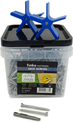 

Набор саморезов, Deck Wood Screws 55x4.5mm A2 T20