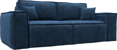 Диван Лига Диванов Лига-081 НПБ / 130115 (велюр Brut 11 синий) - 