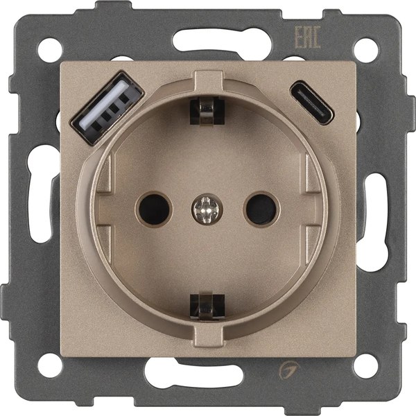 Розетка Arlight SCT-MUAC-PL-GD-V / 049832