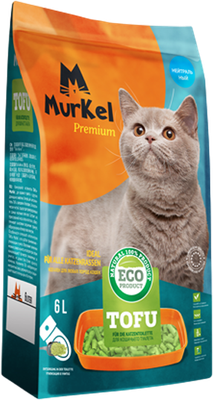 Наполнитель для туалета Murkel Tofu / MR-063 (2.6кг, нейтральный) -