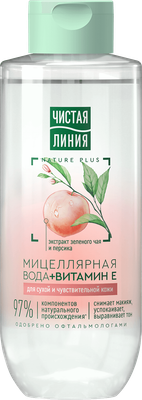 

Мицеллярная вода, для сухой и чувствительной кожи