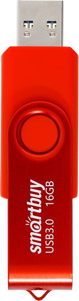 USB flash накопитель SmartBuy Twist 16Gb / SB016GB3TWR (красный)