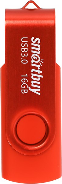 USB flash накопитель SmartBuy Twist 16Gb / SB016GB3TWR (красный)