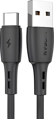 Кабель Vipfan X05TC USB-Type-C Cable (1м, черный) - 