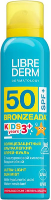 Спрей солнцезащитный Librederm Bronzeada SPF50+ ультралегкий (200мл) - 