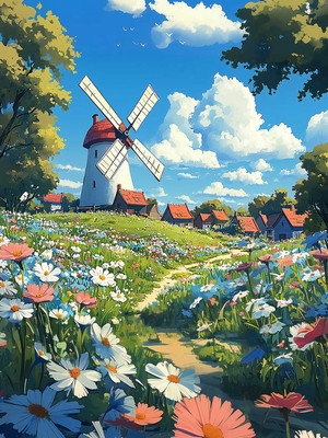 Набор алмазной вышивки Феникс+ Мельница / 70813 -