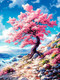 Набор алмазной вышивки Феникс+ Сакура у моря / 70814 - 