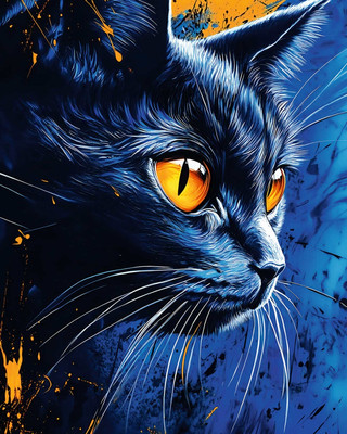 

Набор алмазной вышивки, Синий кот / 70862