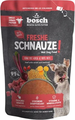 

Влажный корм для собак, Freshe Schnauze говядина с пшеном и свеклой