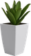Кашпо BOTANICA Cactus (11.5x18см, белый) -