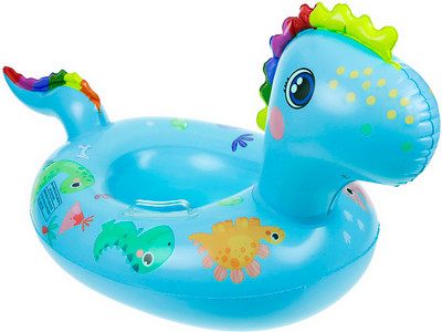 Надувной круг-ходунки Onlytop Динозаврик 9378675 (бирюзовый) -