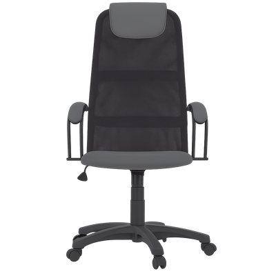 Кресло офисное Mio Tesoro Эрнесто (серый/черный) - 