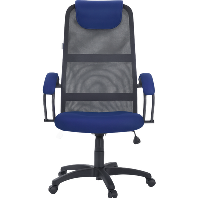 Кресло офисное Mio Tesoro Эрнесто (синий/черный) - 