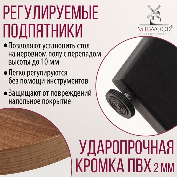 Купить Обеденный стол Millwood Мюнхен 140х80  