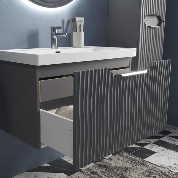 Купить Тумба с умывальником EQUIL Mirage 80.1Y 78857 в Минске