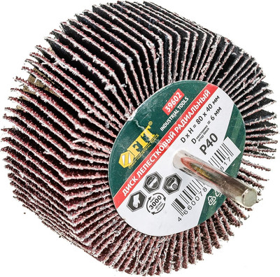 Шлифовальный круг FIT 80х40х6мм Р 40 / 39602 - 