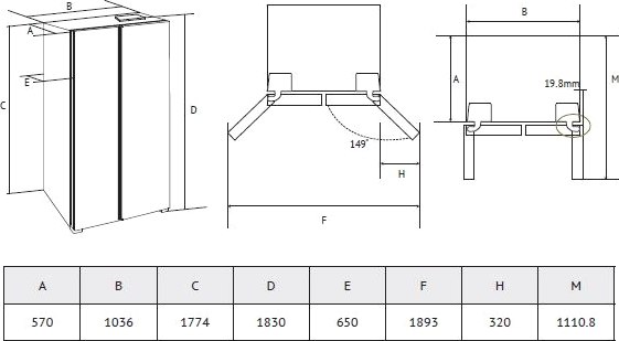 Купить Холодильник с морозильником Kuppersberg RFSN 1810 X  