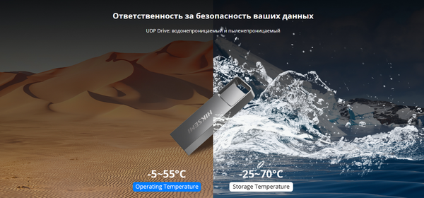 USB flash накопитель Hikvision E301 USB3.2 64GB / HS-USB-E301 64G U3 (серый)