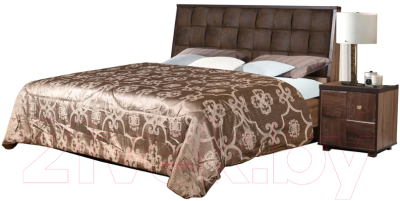 Двуспальная кровать Мебель-КМК 1600 Монтана 1 0675.8 (дуб вотан/дуб портовый)