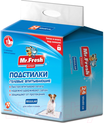 Одноразовая пеленка для животных Mr.Fresh Expert Regular / F502 (24шт)