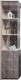 Шкаф-пенал с витриной Мебель-КМК Монако 0673.7 правая (сосна натуральная/дуб шато) - 