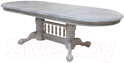 Обеденный стол Домовой HNDT.4296.SWC (белый/серый)