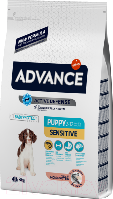 Сухой корм для собак Advance Puppy Sensitive с лососем и рисом (3кг)
