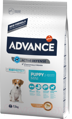 Сухой корм для собак Advance Puppy Protect Mini с курицей и рисом (7.5кг)