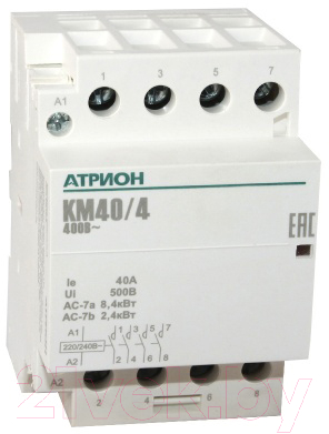 

Контактор Атрион, KM40-4-4NO