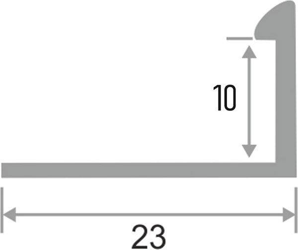 Уголок под плитку Profiling ПО-Г10 (2.7м, золото глянец)