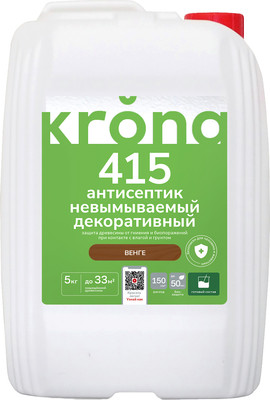 Антисептик для древесины KRONA 415 (5кг, венге) -