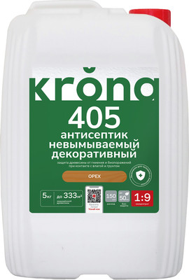 Антисептик для древесины KRONA 405 (5кг, орех) -
