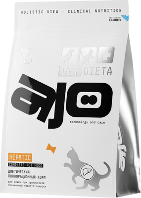 Сухой ветеринарный корм для кошек AJO Vet Dieta Hepatic (1.5кг) - 