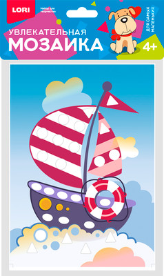 Набор для творчества Lori Увлекательная мозаика Кораблик / Км-032 - 