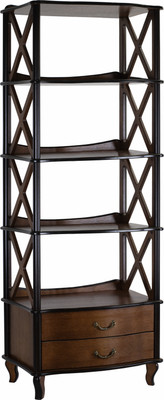 Стеллаж Мебелик Джульетта-4 широкая (орех) - 