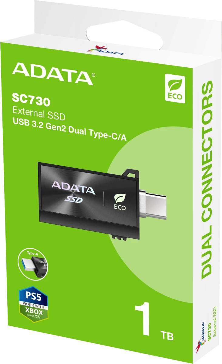 SSD диск A-data SC730 USB3.2 Gen2 1TB (SC730-1T-CACTI) — фото 6