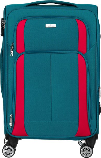 Чемодан на колесах Peterson PTN 5209 L (бирюзовый/розовый)