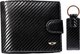 Портмоне Peterson С брелком для ключей / PTN PK5-N992L (черный) - 
