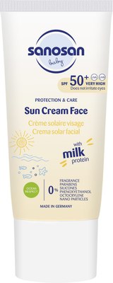 Крем солнцезащитный Sanosan Baby SPF 50+ 0 мес.+ / 40892070 (30мл) - 