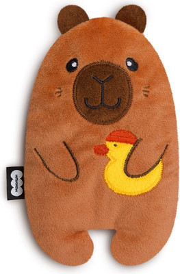 

Игрушка-грелка детская, Капибара с уточкой / 934