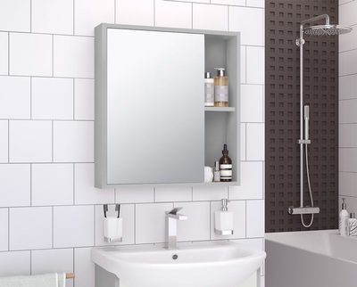 

Шкаф с зеркалом для ванной, Эко 60