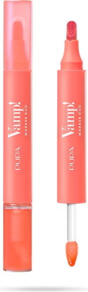 Блеск для губ Pupa Vamp! Marker Duo Lip Marker+Lip Gloss тон 008