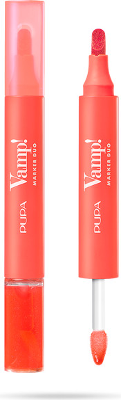 Блеск для губ Pupa Vamp! Marker Duo Lip Marker+Lip Gloss тон 009