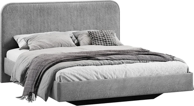 Каркас кровати ТриЯ Тиффани Тип 1 160x200 (микровелюр Wellmart Silver) -