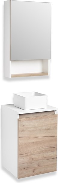 Купить Тумба с умывальником Runo Бари 40 + Duo 38x24 в Солигорске