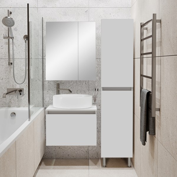 Купить Тумба с умывальником Runo Бари 60 + Ovale 50 в Солигорске
