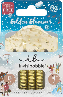 Комплект аксессуаров для волос Invisibobble Apres Ski 24K Gold - 